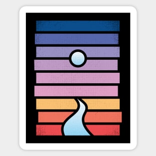 Moon. River. Sticker